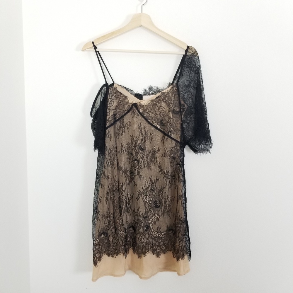 Keepsake Above Water Black Lace Mini Dress - Picture 3 of 6